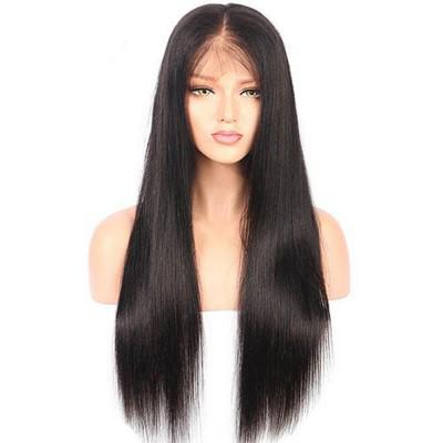 4x4 Natural Black Closure Wig