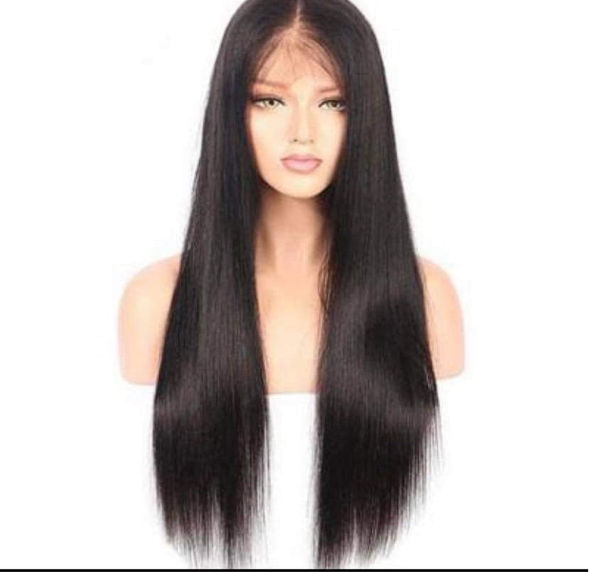 13x4 Natural Black Frontal Wig 150% density